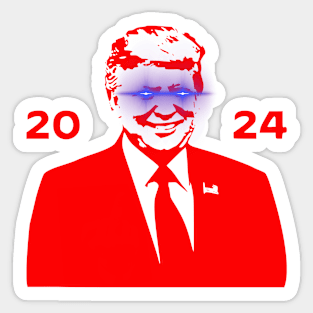 DARK TRUMP 2024 Dark Brandon Remix USA President (Red) Sticker